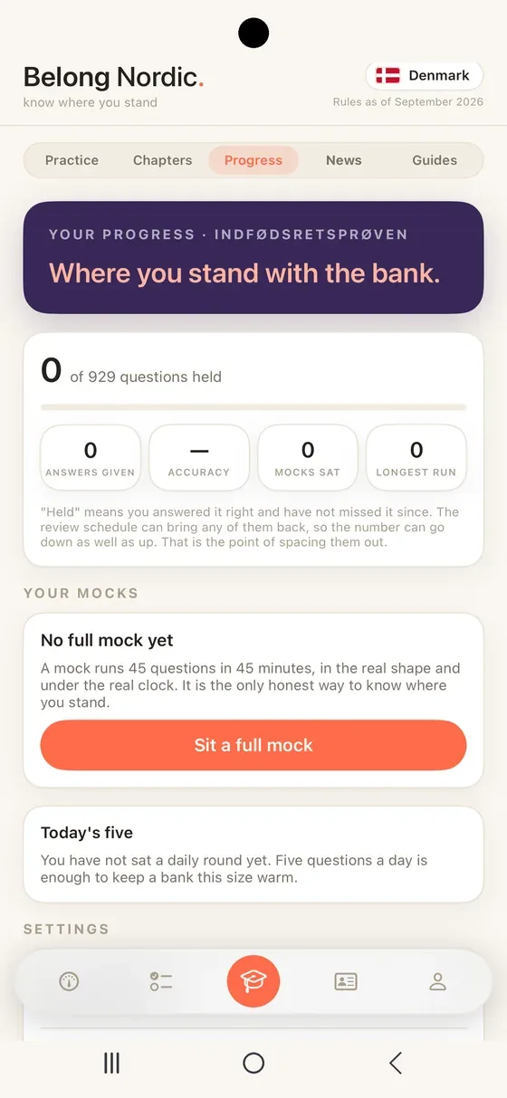 Belong Nordic Progress on Android