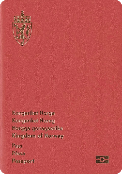 The Norwegian passport cover